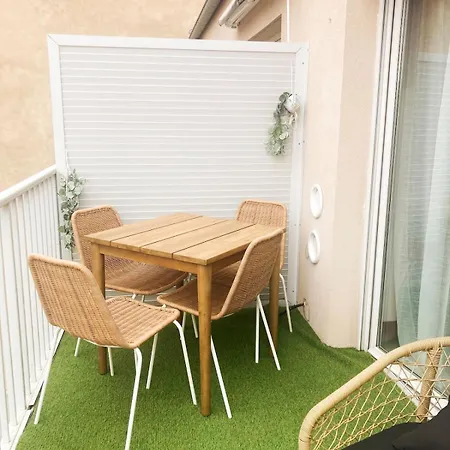 'l'elegant' Centre, Parking Prive, Clim, Terrasse Apartamento Sète